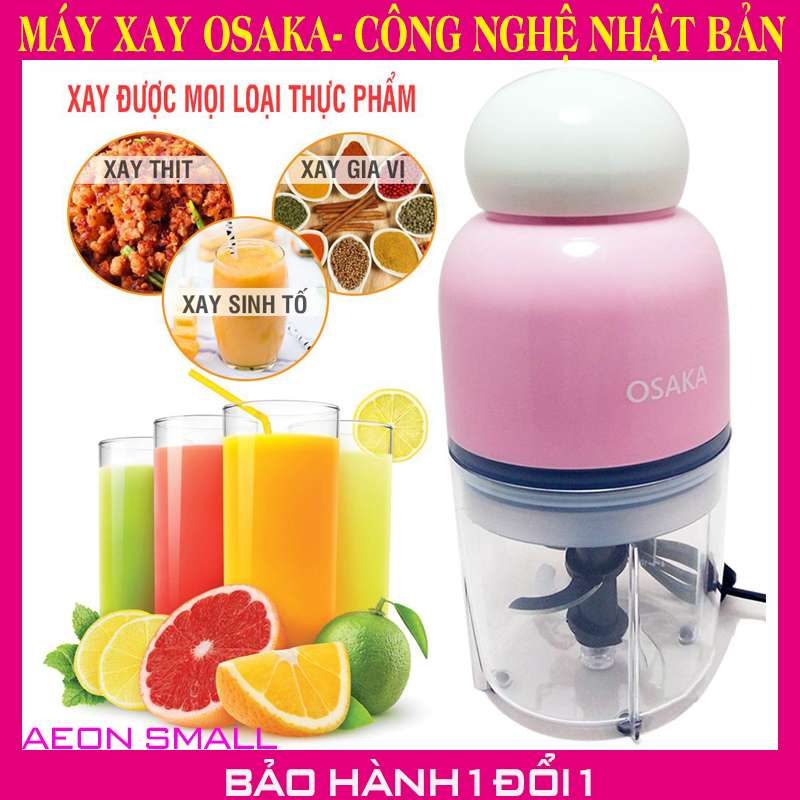 Máy Xay Sinh Tố, Máy Xay Thịt, Máy Xay Đa Năng Osaka. [HÀNG NHẬP KHẨU].Lưỡi Dao Bằng Thép Không Gỉ, Công Suất 350W, Thiết kế Đơn Giản, Dễ Dàng Sử Dụng. Bảo Hành 3 Tháng- GIÁ ƯU ĐÃI -MUA NGAY!