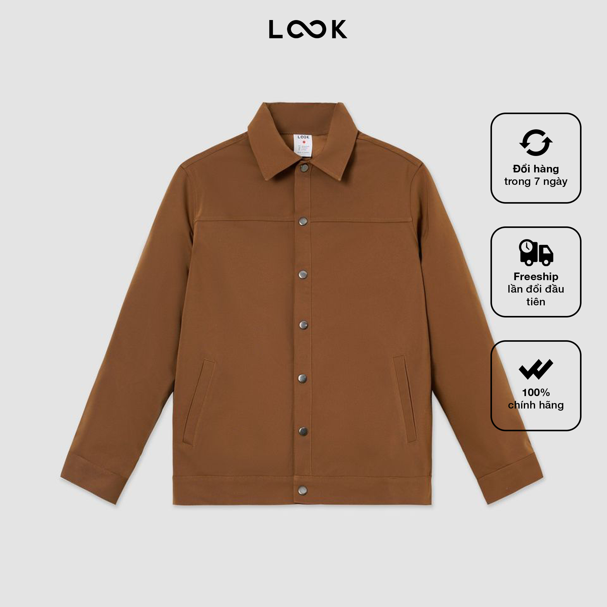 Áo khoác kaki nam LOOK Tyler jacket