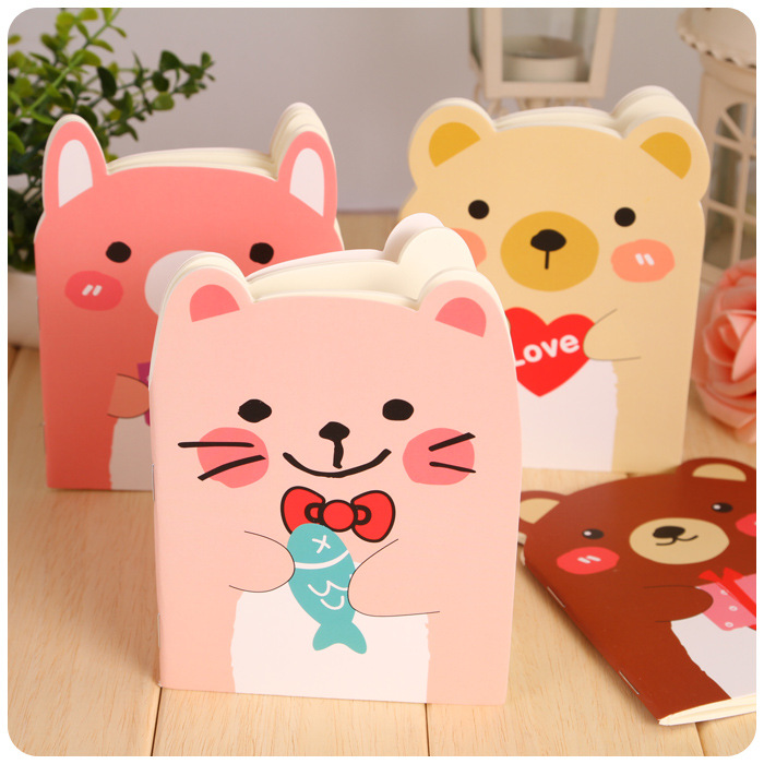 Sổ tay mini A7 tai gấu cute dễ thương - Biboshop bút xinh