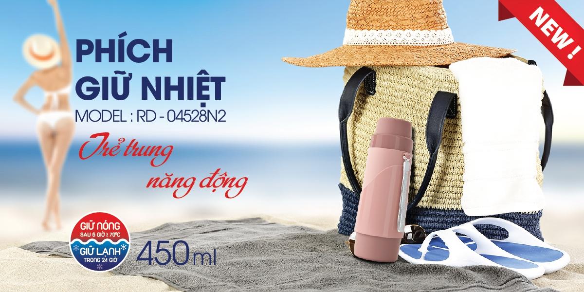 Phích giữ nhiệt 0.45l rạng đông