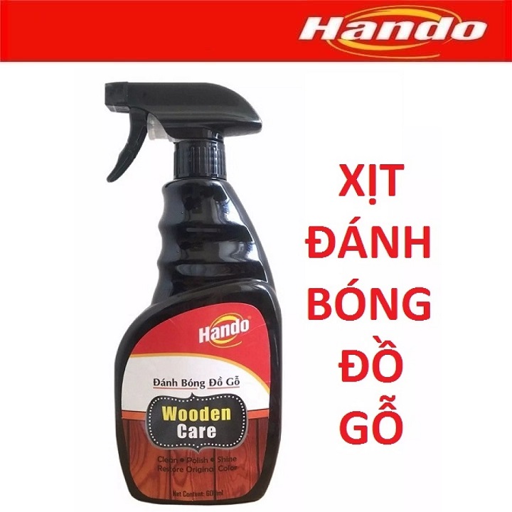 Chai xịt vệ sinh bảo dưỡng đánh bóng đồ gỗ, nội thất gỗ Hando 600ml HD27