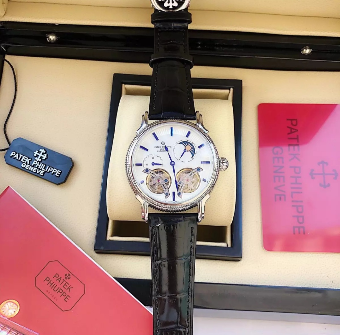 { RẺ VÔ ĐỐI }{ BẢO TÍN ĐỒNG HỒ SHOP SỊN LAZADA } Đồng Hồ Patek Double Trang Nam Automatic Lộ 2 Máy Cao Cấp + Thẻ Bảo Hành