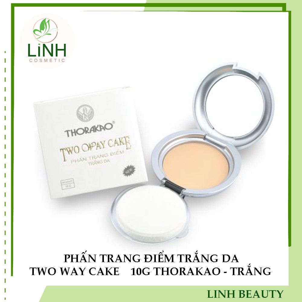 Phấn trang điểm trắng da Two Way Cake 10g Thorakao - trắng, cam kết hàng đúng mô tả, chất lượng đảm bảo an toàn đến sức khỏe người sử dụng