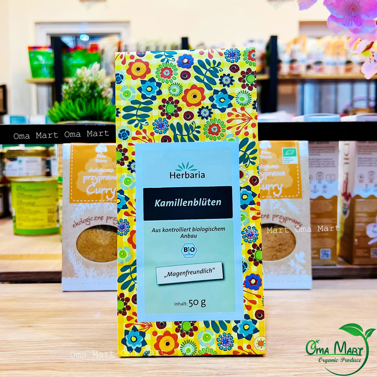 Trà hoa cúc nguyên bông hữu cơ herbaria 50g