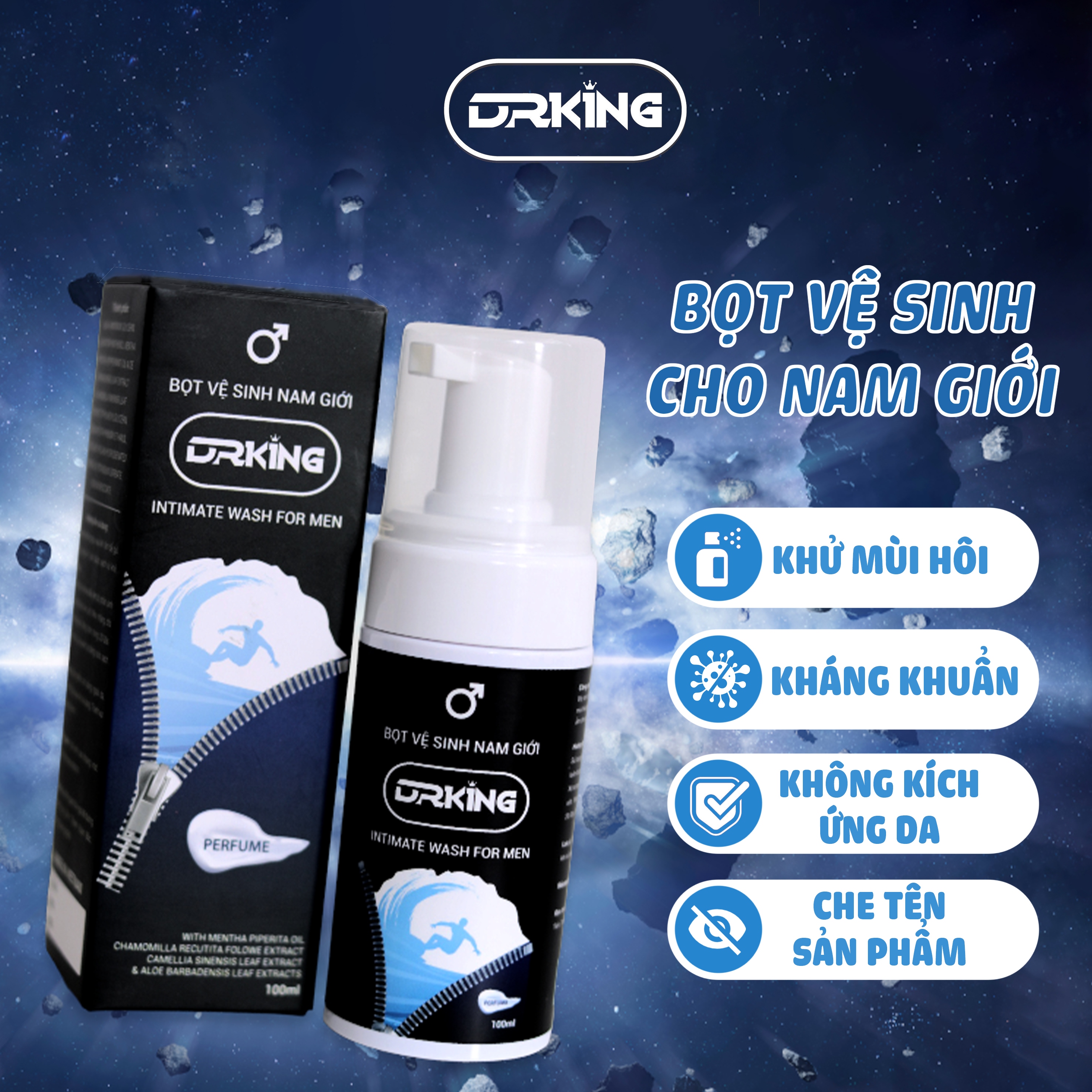 Bọt vệ sinh nam giới DR.KING Dung dịch vệ sinh nam 100ml mt01