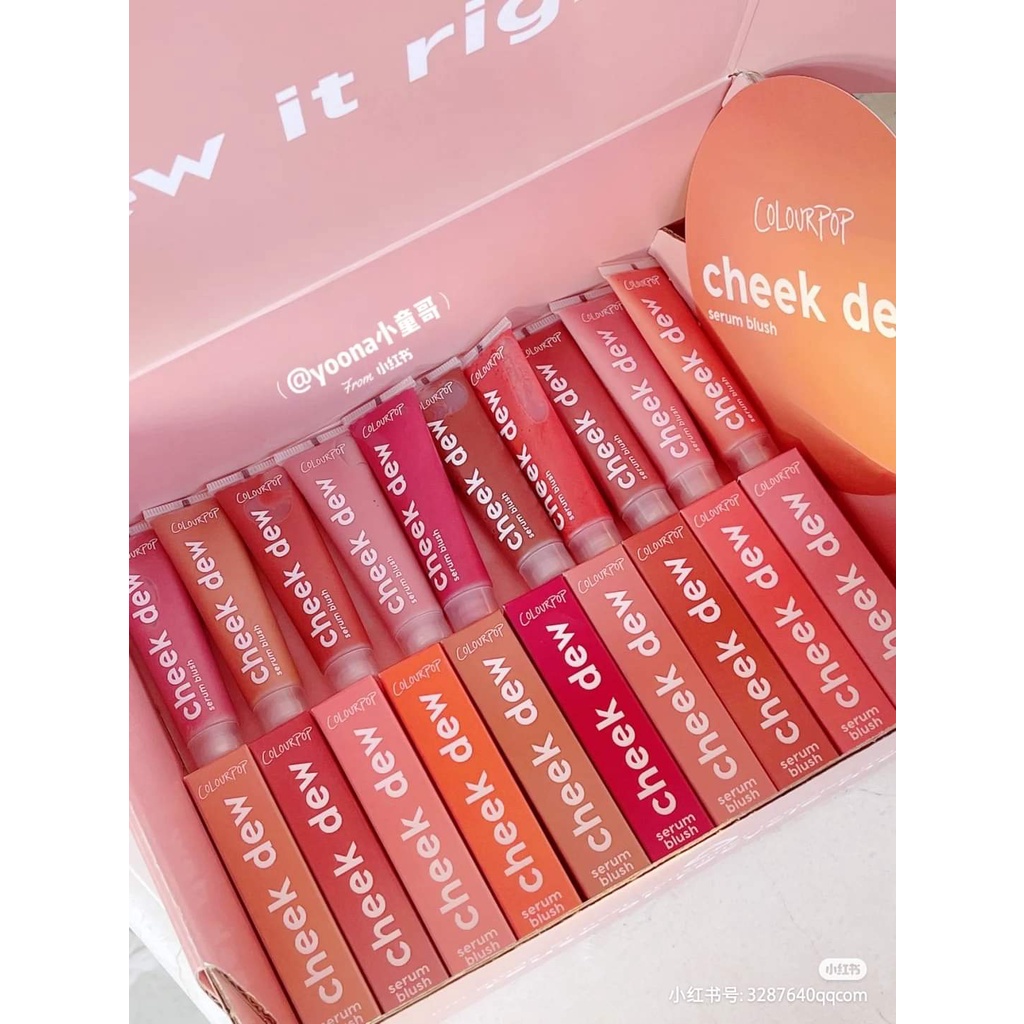 Màu má dạng lỏng Colourpop Serum Blush - Cheek Dew
