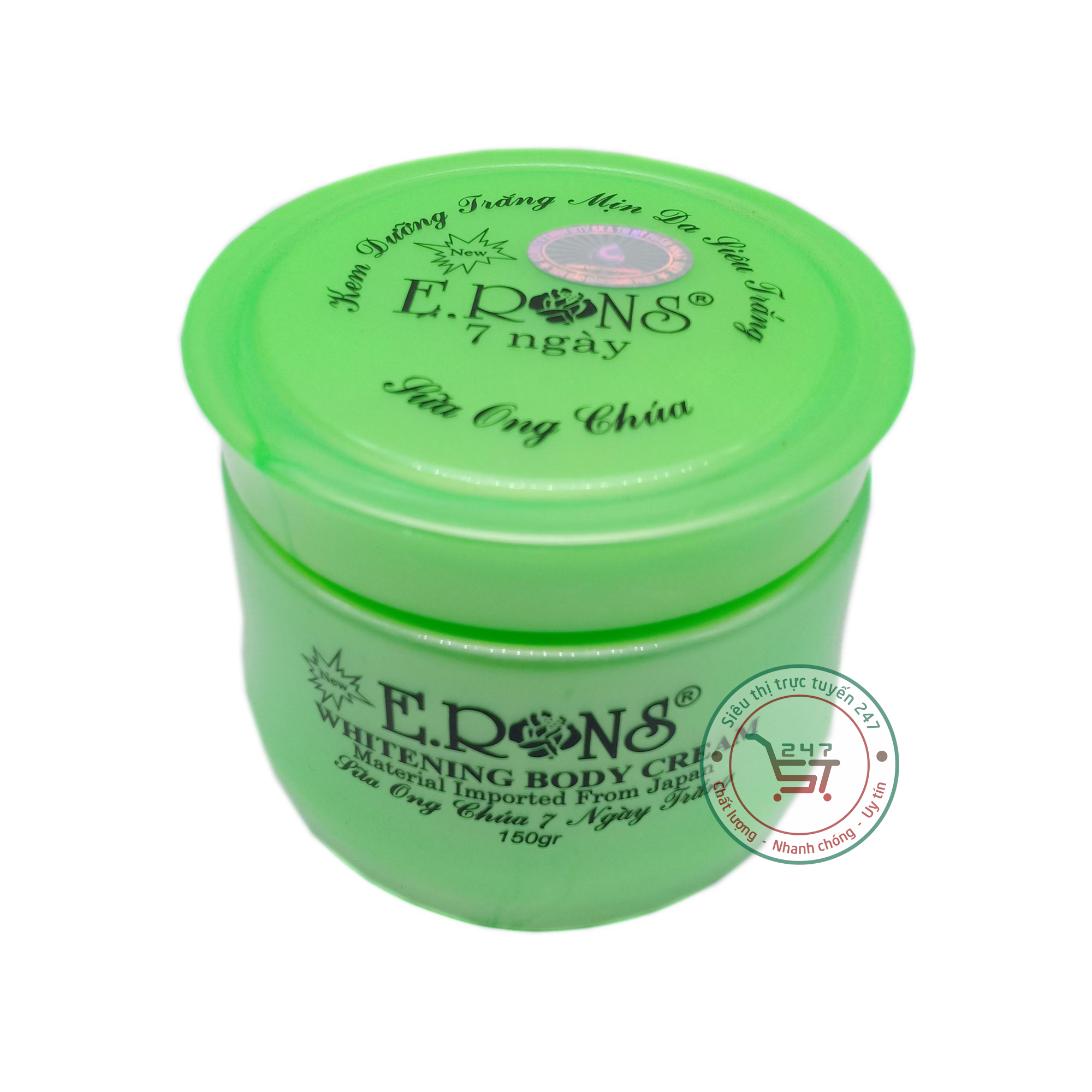 Kem dưỡng trắng da toàn thân Erons 150g (Xanh) lam trắng da tại nhà hiệu quả