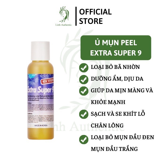Ủ mụn- mụn cám mụn đầu đen- medi-peel extra super9