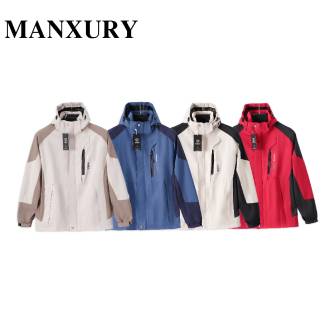 Áo khoác gió nam nữ KHOÁ NGỰC Manxury mới nhất, chất liệu gió tráng bạc cản gió chống nước chống tia UV AKG09