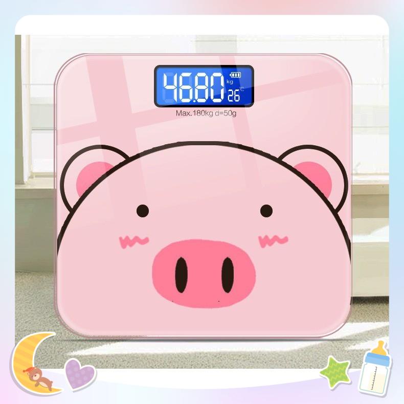 Cân sức khỏe điện tử hình heo 180kg cân điện tử thay pin aaa cân sức khỏe gia đình bảo hành 1 năm nhuavietnhat