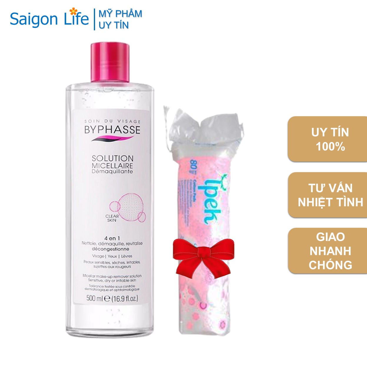 Nước Tẩy Trang Byphasse Micellar Make-up Remover Solution 500ml