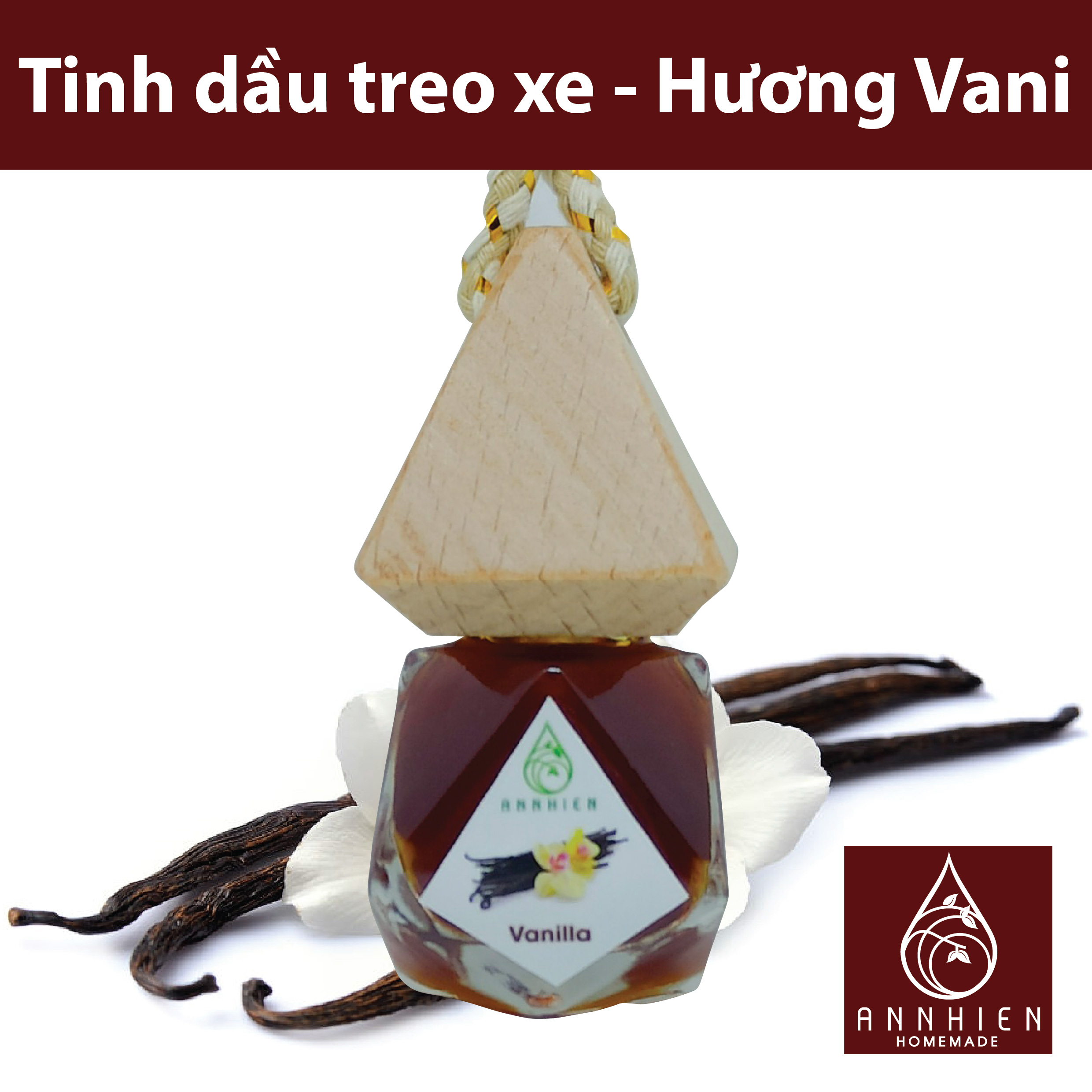 Tinh dầu treo xe Vanilla - An Nhiên
