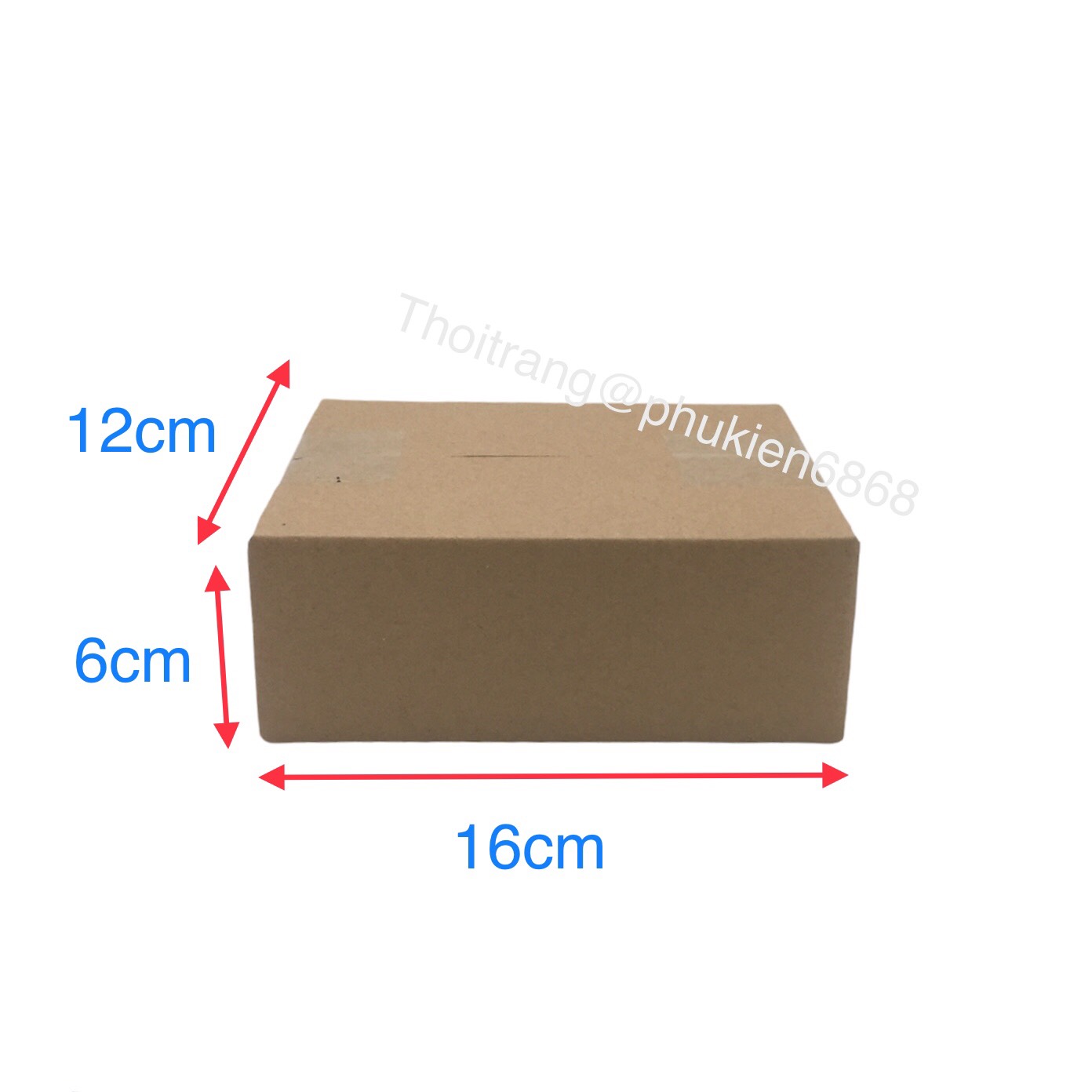 16x12x6 combo 100 hộp carton đóng hàng cỡ nhỏ size 166