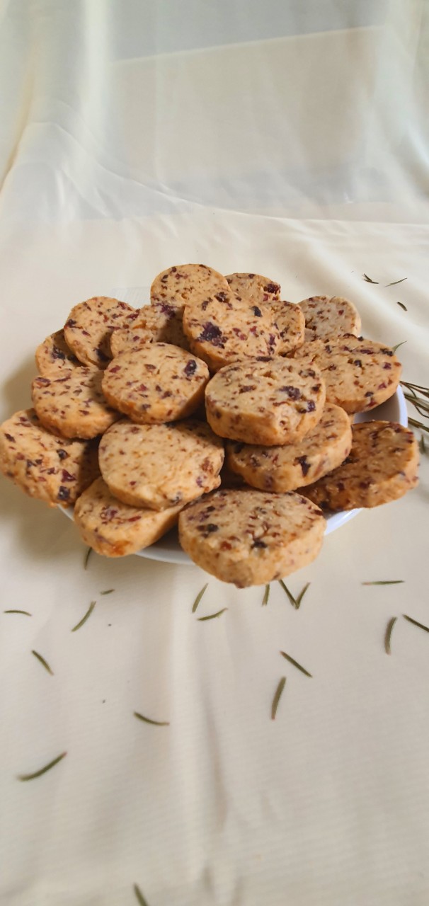 Bánh cookies hạt dẻ cười việt quất, bánh quy nướng, bánh cookies ăn kiêng không đường, ăn kiêng, giảm cân
