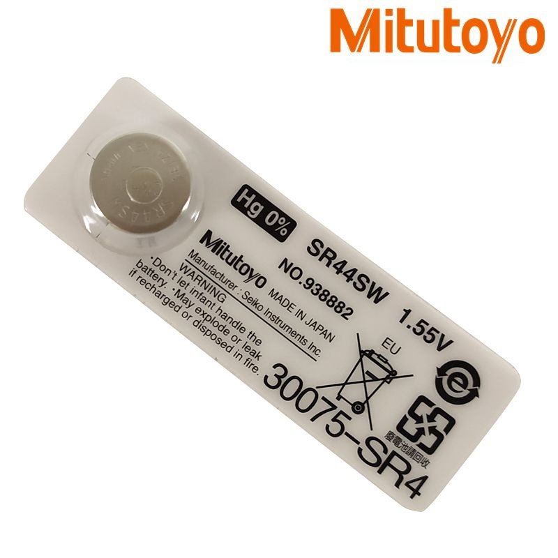 Pin lắp cho thước cặp, Panme Mitutoyo chính hãng 938882, Pin thước cặp điện tử Mitutoyo SR44SW