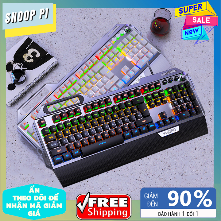 Bàn phím cơ Bajeal K100 Blue Switch 104 phím tiêu chuẩn có 10 chế độ led phù hợp với mọi loại thiết bị [Tặng kèm Dụng cụ nhổ Switch & Switch thay thế]