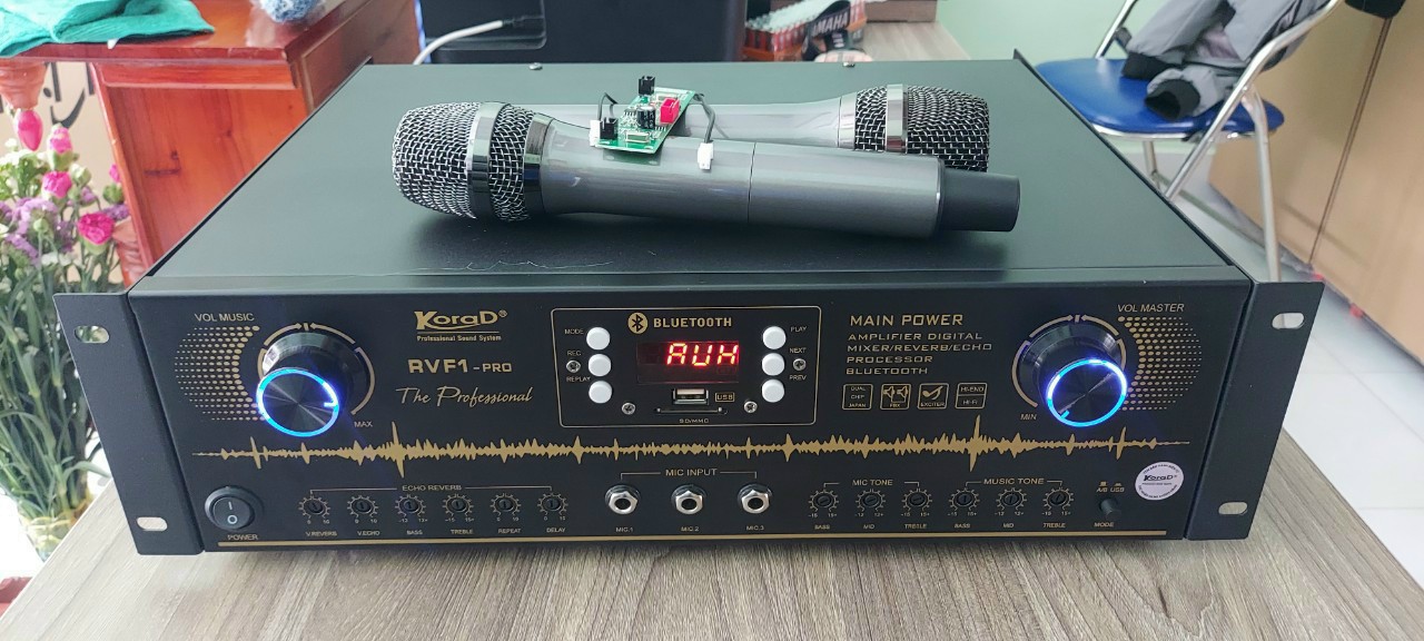 Main liền vang bluetooth -tích hợp 2 micro cao cấp.