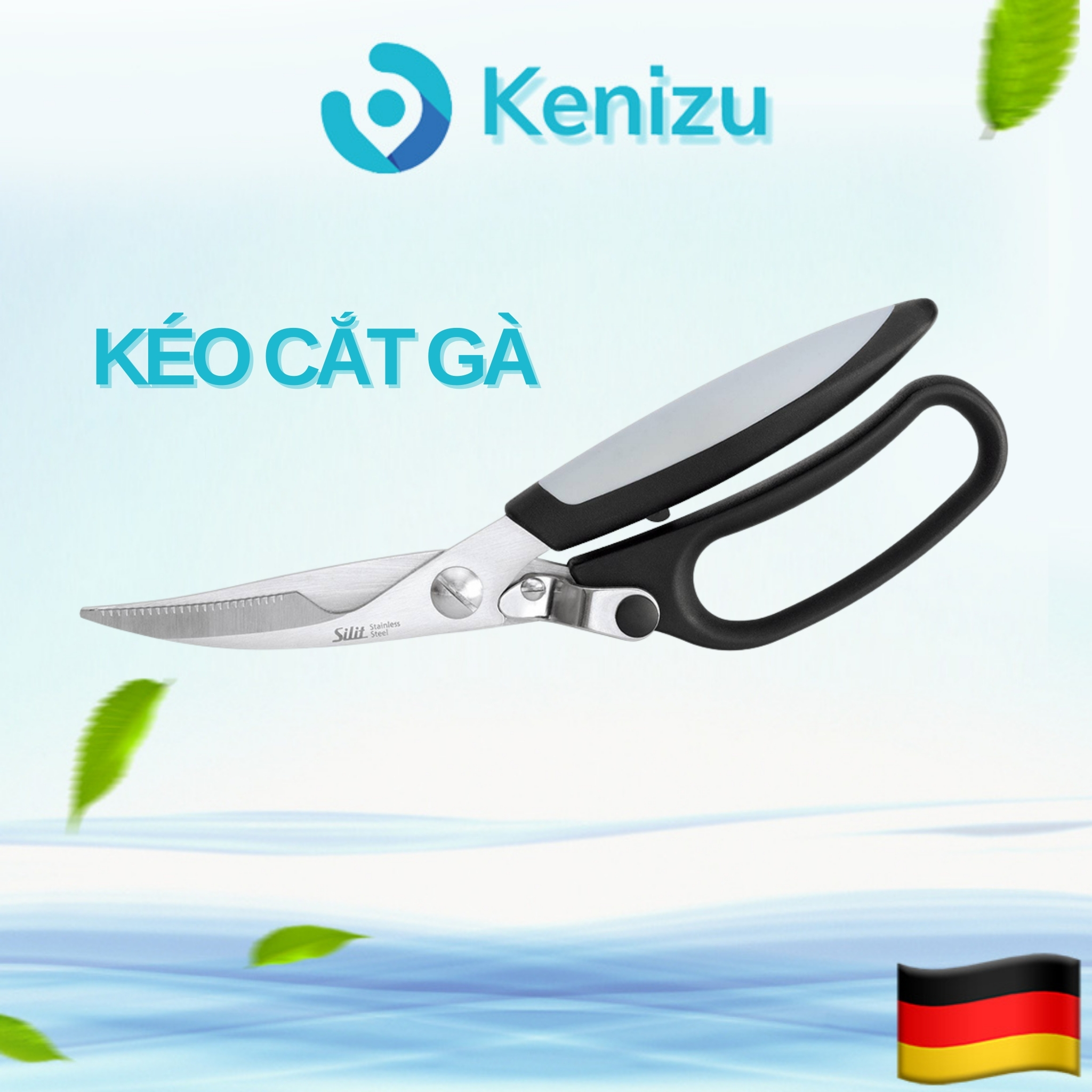 Kéo cắt gà Silit chất liệu thép không gỉ nhập khẩu Đức