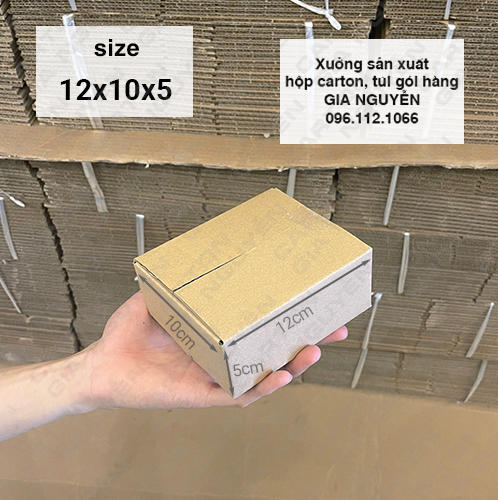 20 hộp carton cỡ nhỏ 12x10x5 dùng đựng trang sức, gói hàng nhỏ gọn - bao bì Gia Nguyễn