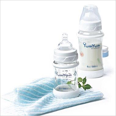 Bộ 2 Bình Sữa Thủy Tinh Glasslock IG572 Hàn Quốc 260ml&150ml