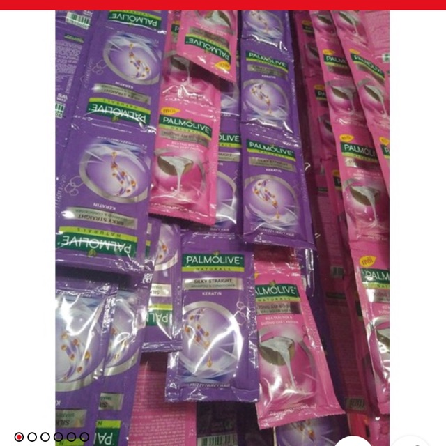 Combo 5 dây , dây 12 gói dầu gội palmolive hồng hoặc tím
