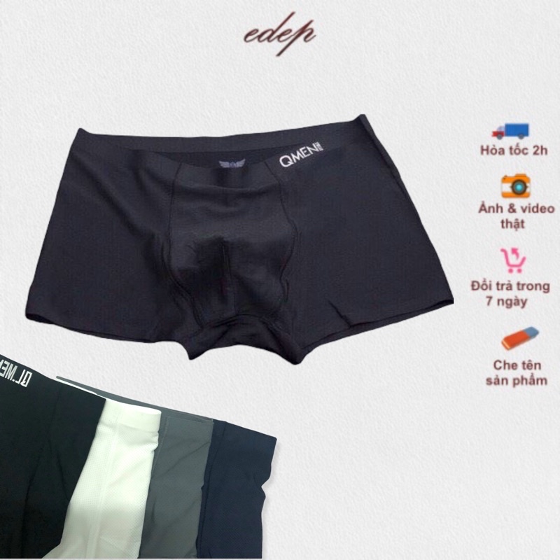 Quần sịp đùi nam qmen's đúc su nhật cạp trơn - hàng cao cấp