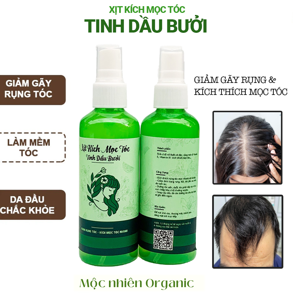Xịt dưỡng kích mọc tóc và dưỡng tóc chắc khỏe tinh chất bưởi cô đặc