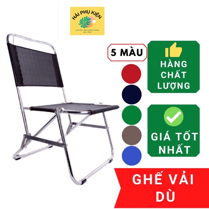 Ghế vải dù gấp gọn cho quán Trà tranh Câu cá Du lịch Dã ngoại cafe Havaco tiện dụng bền đẹp giá siêu tốt