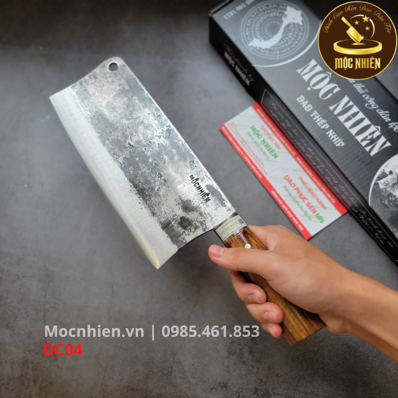 Dao chặt gà, vịt, sườn kết hợp - mộc nhiên phúc sen - mã dc02