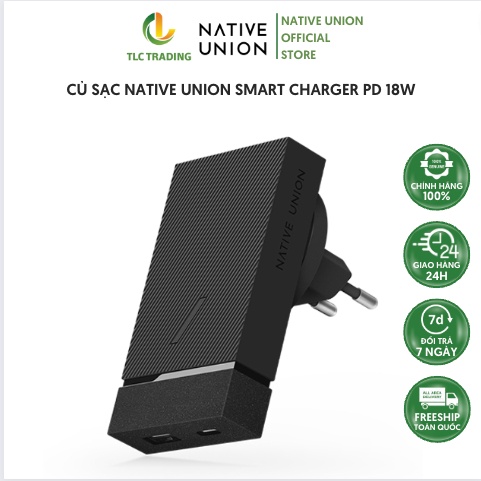 Củ sạc native union smart charger pd 18w
