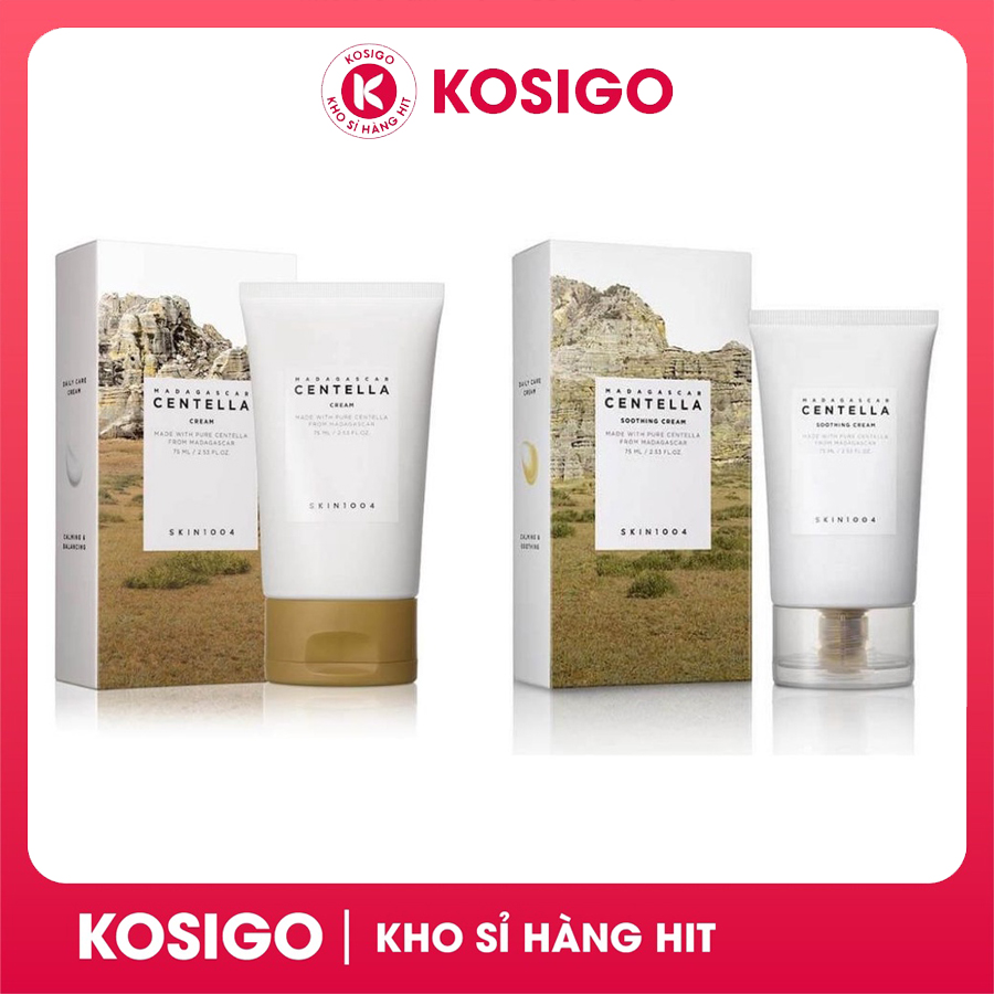Kem Rau Má Skin1004 Madagascar Centella Cream 75ml cấp ẩm phục hồi trẻ hoá da