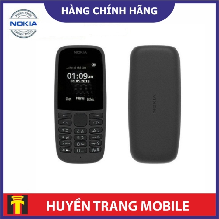Điện thoại Nokia 105 1 Sim 2019- hàng chính hãng