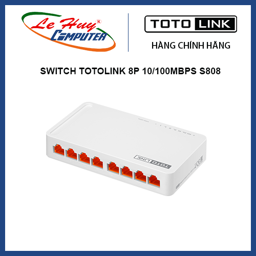 [NHẬP MÃ LAZSOCIALTEASING50 - GIẢM 12% ĐƠN 250K TỐI ĐA 50K DUY NHẤT 02-05/06] Bộ chia mạng Totolink S808 8 cổng 10/100Mbps