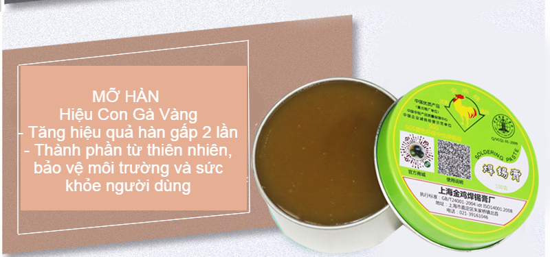 Mỡ hàn hộp kim loại 100g