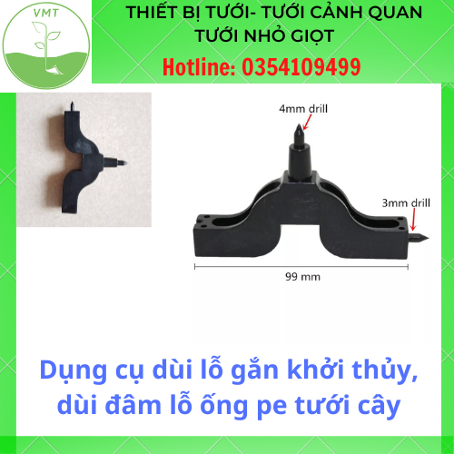 Dụng cụ dùi lỗ gắn khởi thủy, dùi đâm lỗ ống pe tưới cây