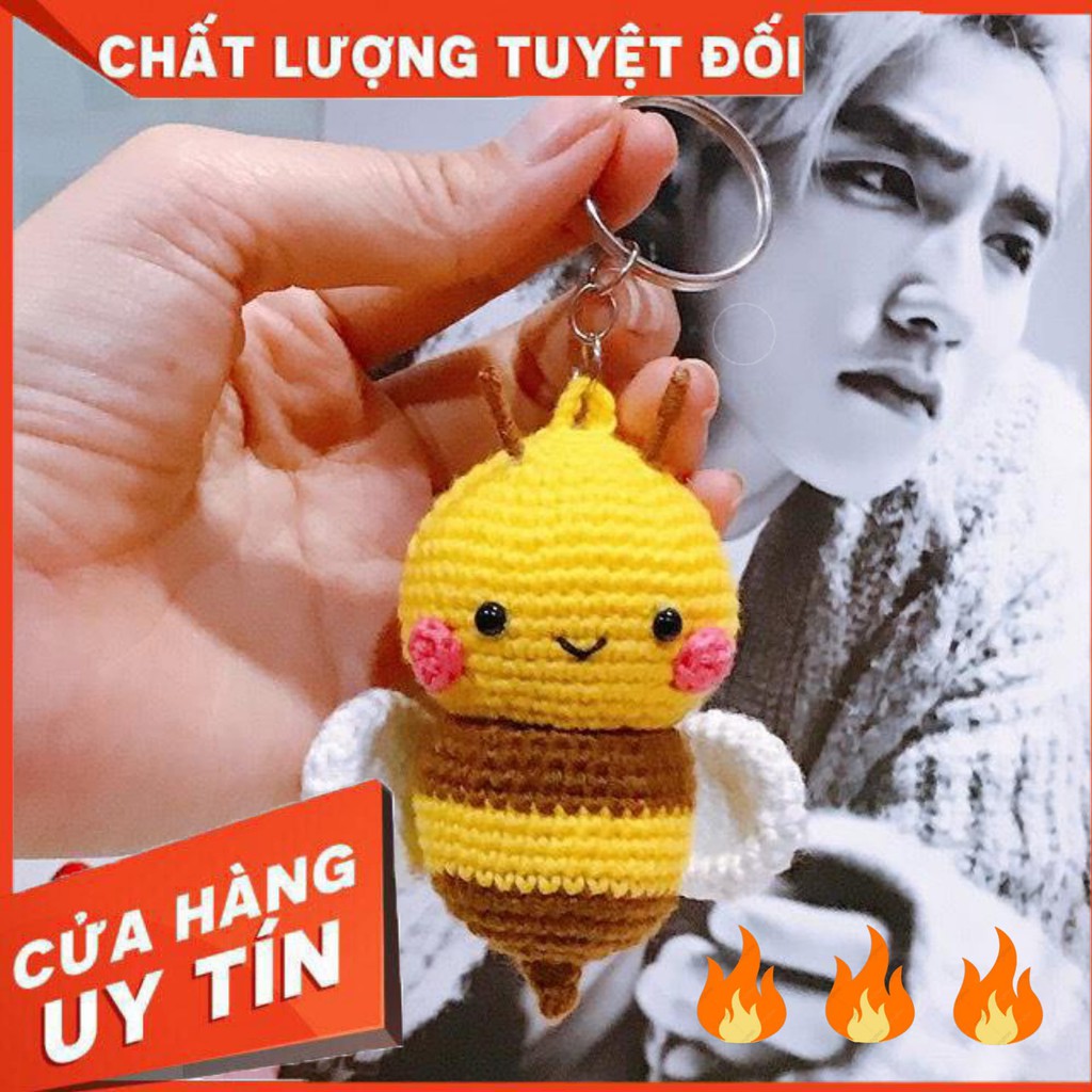 Đóm - móc khoá bằng len - j97 - size mini