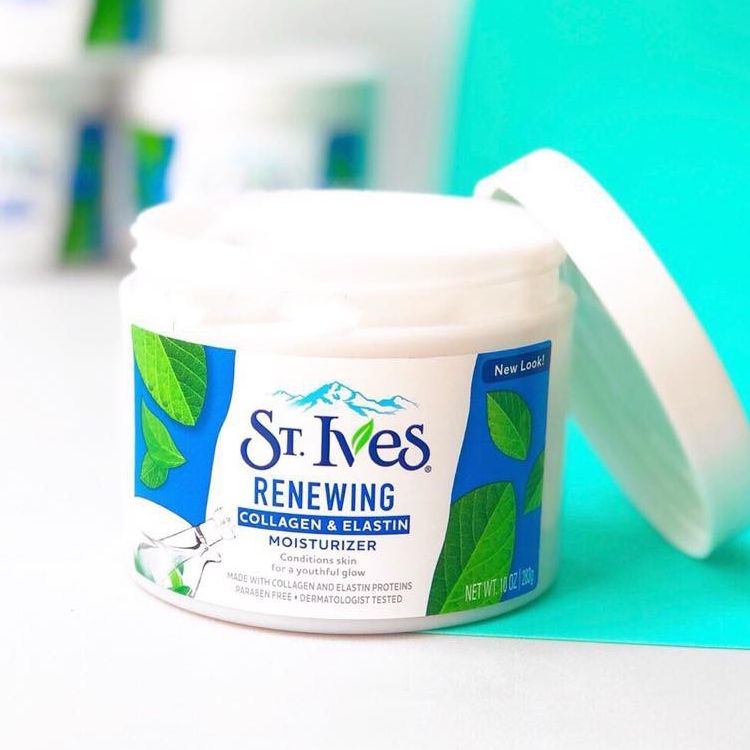 Kem Dưỡng Ẩm St.Ives St.Ives Skin Renewing Collagen & Elastin Moisturizer (283g) Chính Hãng Mỹ, Kem Dưỡng Cơ thể, Trẻ hóa làn da