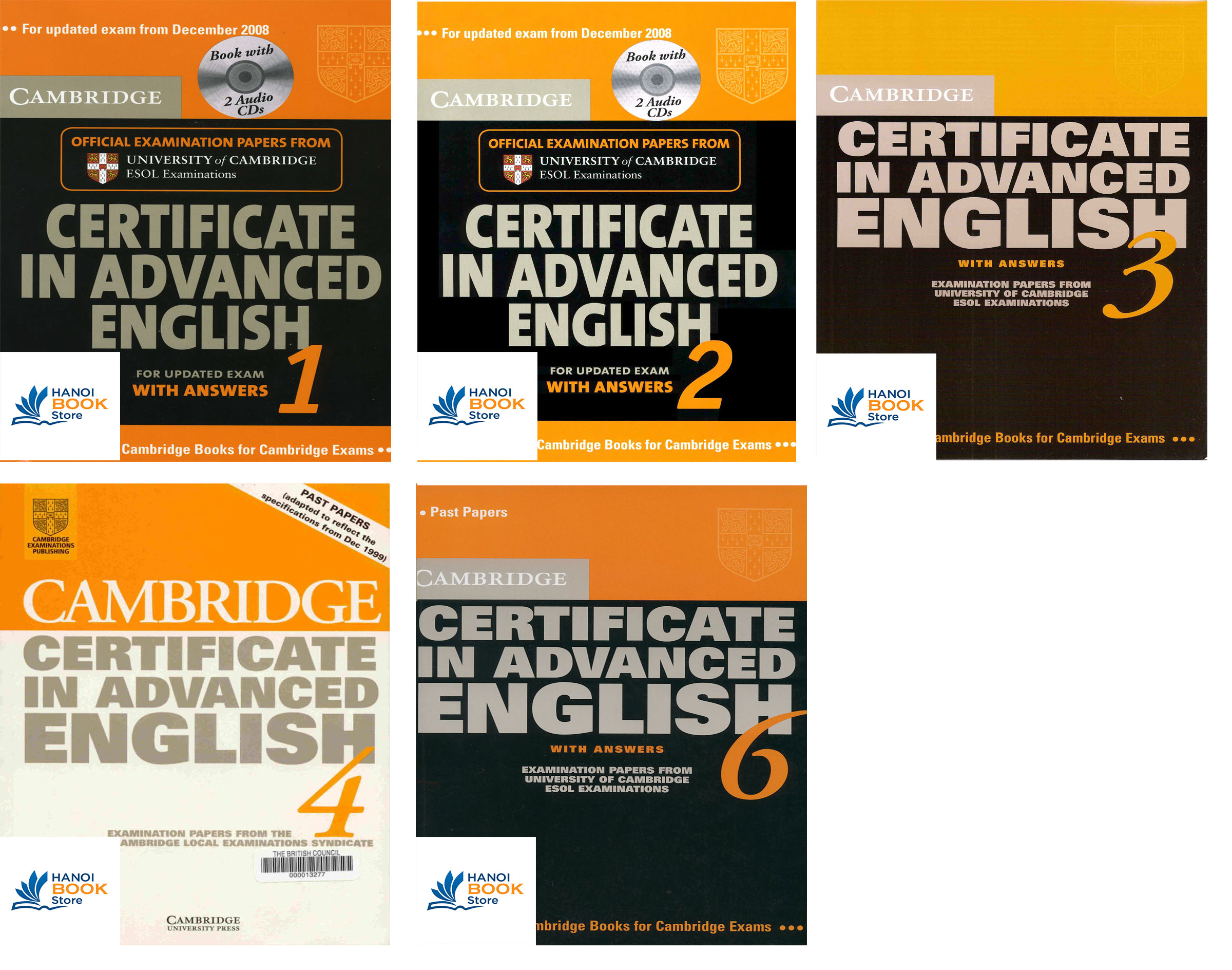 Cambridge Certificate in Advanced English 1, 2, 3, 4, 6  den trang