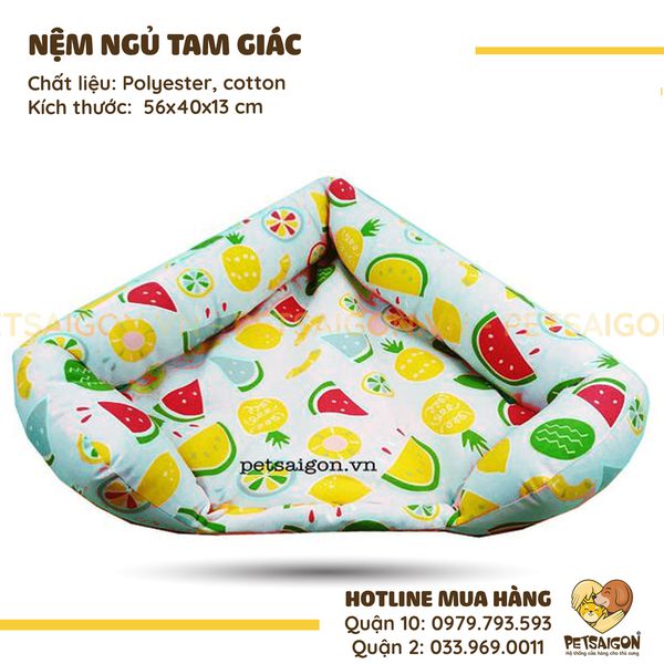 Nệm ngủ tam giác cho chó mèo