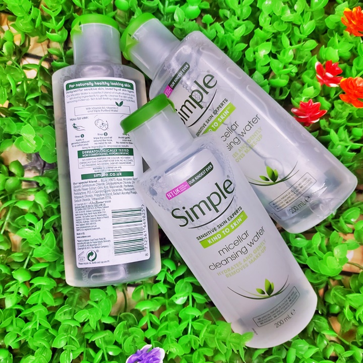 Nước tẩy trang simple micellar cleansing water 200ml – lq293
