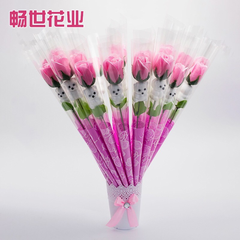 [HCM]QUÀ TẶNG HOA HỒNG SÁP THƠM hoa hồng sáp thơm có gấu quà tặng hoa hồng có gấuhoa hồng