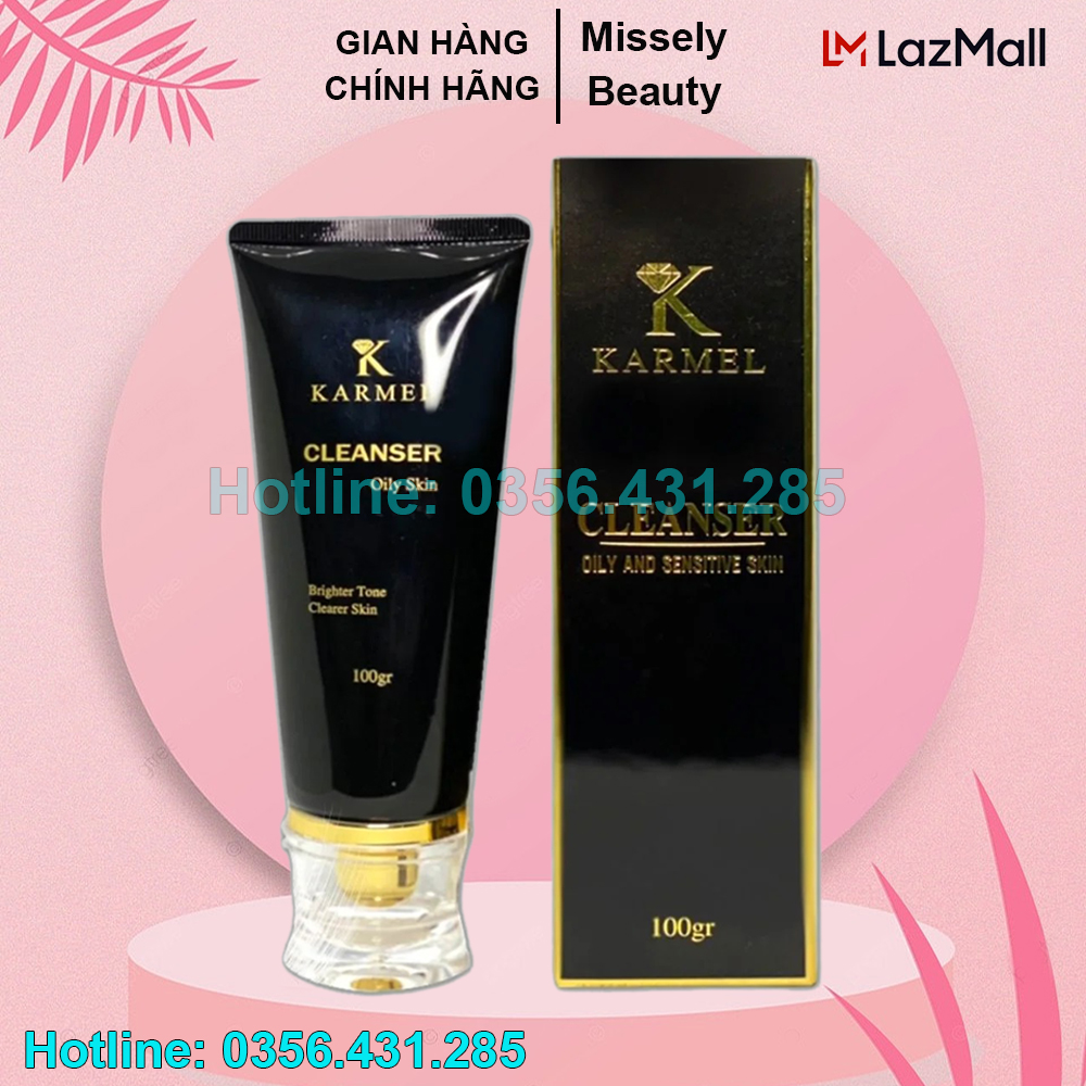 Sữa rửa mặt karmel da dầu da hỗn hợp cleanser oily and sensitive skin 100ml