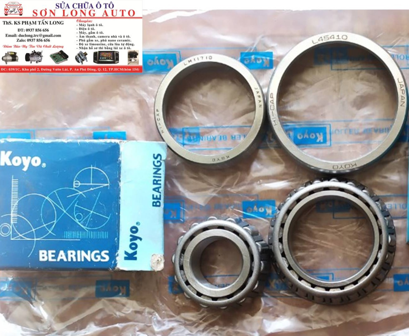 [HCM]Bộ bạc đạn bánh sau xe Lanos L45449-LM11749