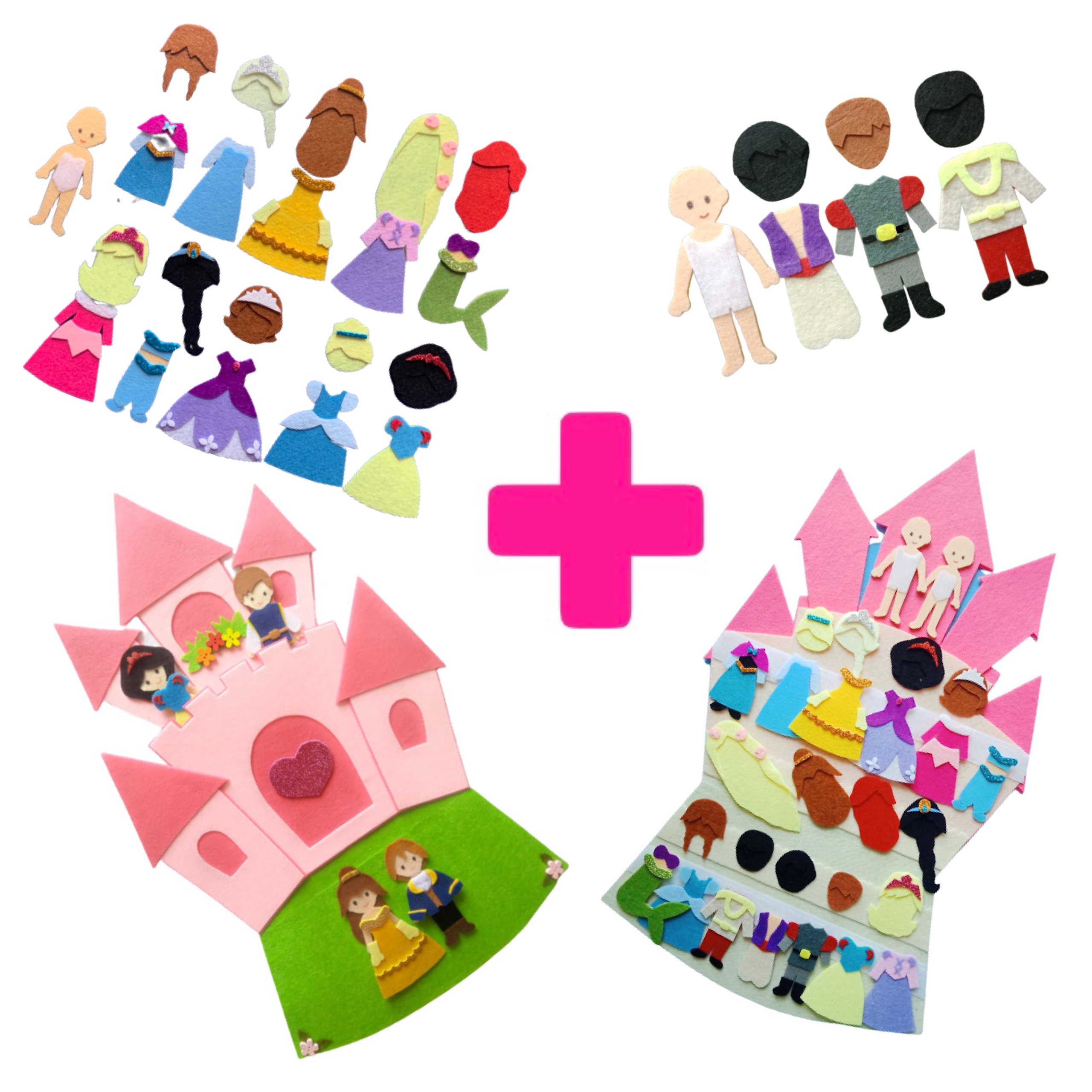 Lâu đài Công chúa + Set Hoàng tử Disney