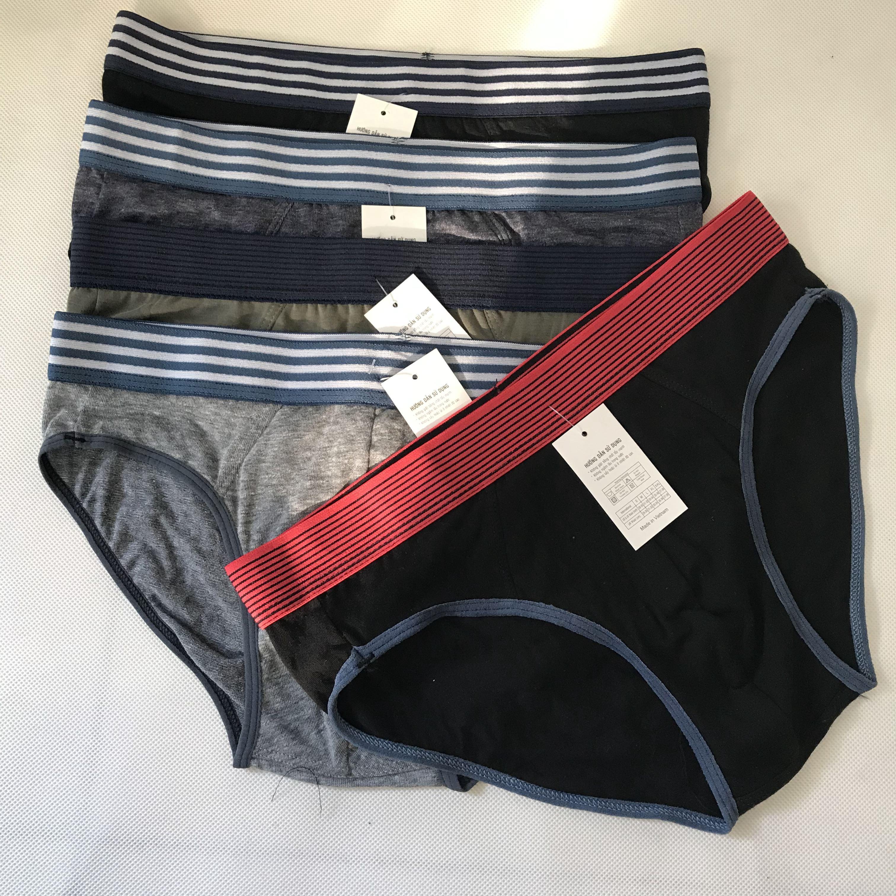 [HCM]Bộ 5 quần lót nam cotton co giản 2 chiều - Quần sịp nam tam giác hàng VN cao cấp giá sỉ cực rẻ bền đẹp hợp thời trang