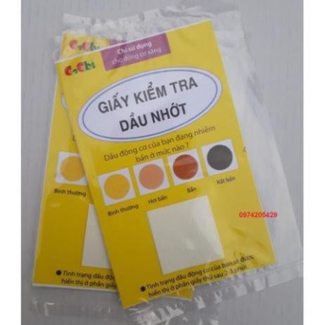 Bộ 5 tờ giấy kiểm tra dầu nhớt