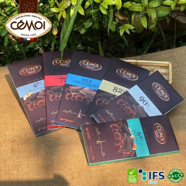 Socola đen cacao dạng thanh Cémoi - Leafhouse hcm