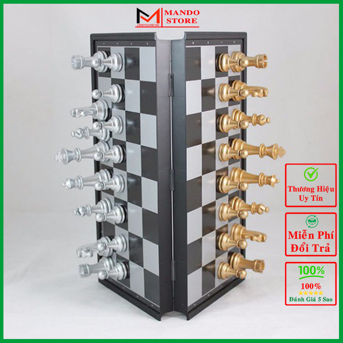 Bộ cờ vua nam châm cỡ to 32x32x2,5cm - bàn cờ vua nam châm tiêu chuẩn quốc tế cao cấp
