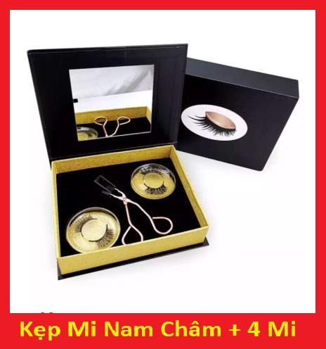 Bộ kẹp lông mi nam châm dụng cụ kẹp lông mi nam châm không có keo cần dễ dán lông mi handmade lông mi tái sử dụng
