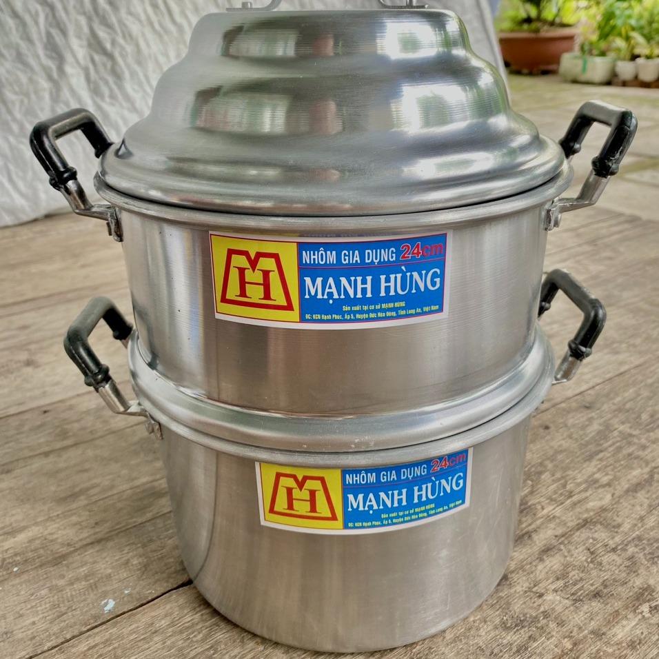 Nồi nhôm hấp xôi hấp thức ăn size 20cm , 24cm , 26cm , 28cm , 30cm , 34cm